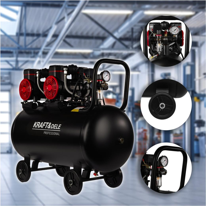 COMPRESOR FĂRĂ ULEI 100L KD1392 [12]