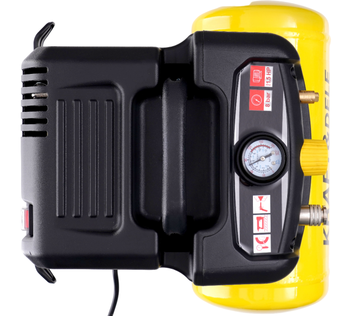 Compresor fara ulei, Kraft&Dele, 6L, 8bar, 1.1kW, 180L/min, KD1415 [7]