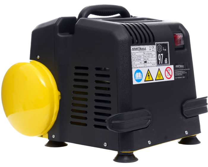 Compresor fara ulei, Kraft&Dele, 6L, 8bar, 1.1kW, 180L/min, KD1415 [10]