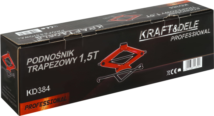 Cric auto trapezoidal, 1.5T, KD384, Kraft&Dele [14]