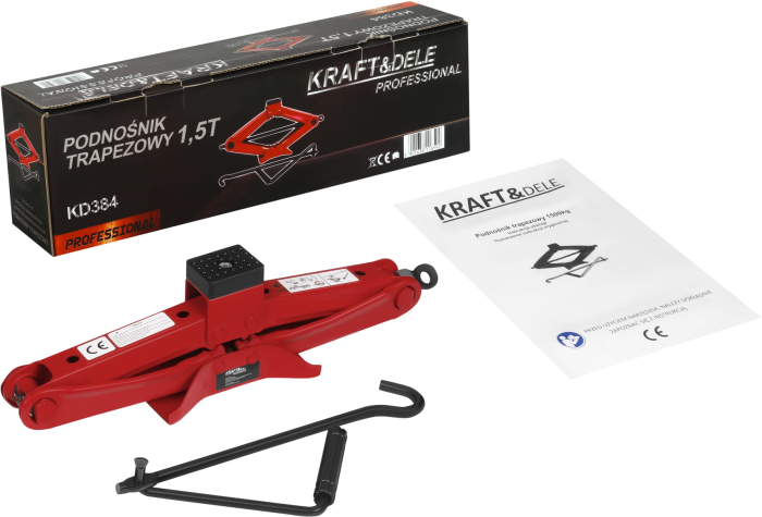 Cric auto trapezoidal, 1.5T, KD384, Kraft&Dele [15]