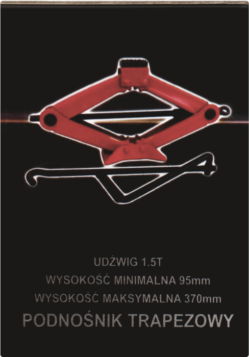 Cric auto trapezoidal, 1.5T, KD384, Kraft&Dele [12]