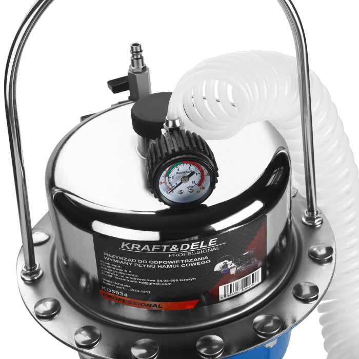 Dispozitiv inlocuire lichid frana, capacitate 5 l, Kraft&Dele KD5934 [8]