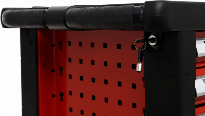 Dulap scule, Kraft&Dele KD361, pe roti, 6 sertare, 263 piese [13]