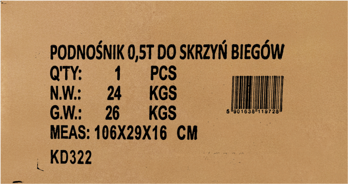 Elevator cutie de viteze 500 kg KD322 [12]