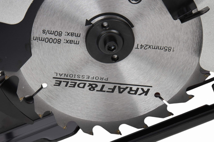Ferăstrău circular portabil de 2850 W + laser KD1719 [13]
