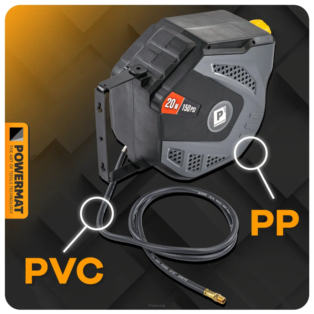 Furtun pe tambur PM-ABNW-20M, lungime furtun 20 m, Powermat PM1125 [2]