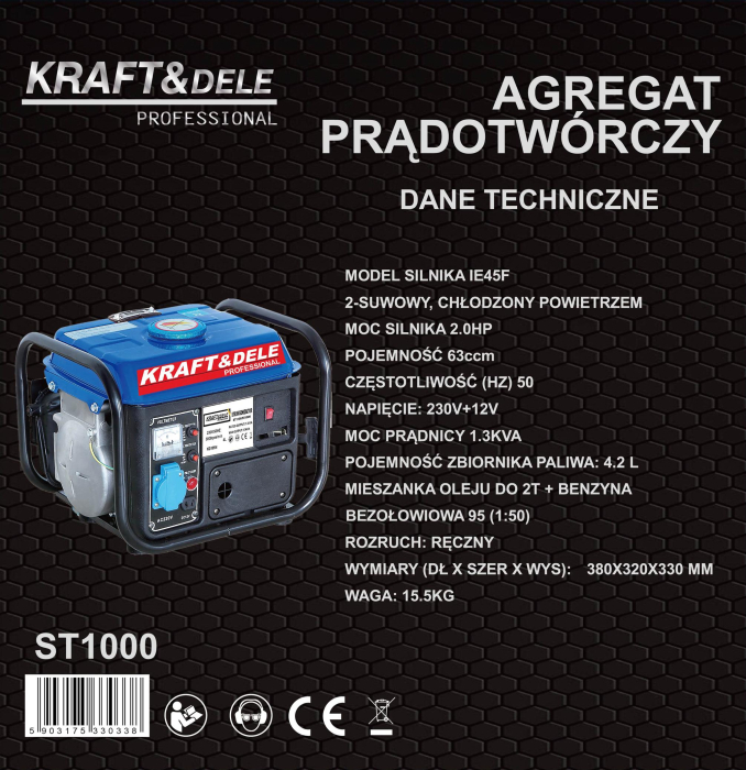 Generator de curent KD109N de 1200W 12/230V [22]