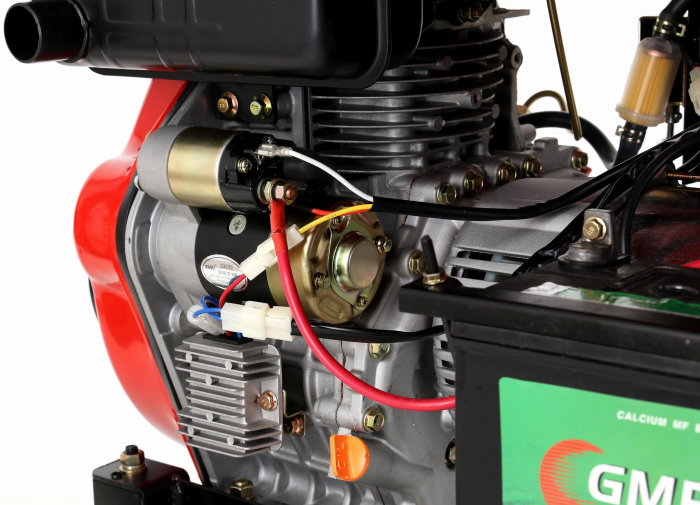 Generator diesel 6500W 12/230V KD122, Pornire electrică cu cheie si pornire manuală [16]