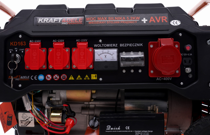 Generator KD163 de 3500W 12/230V/380V  ,PORNIRE ELECTRICA LA CHEIE ! [10]