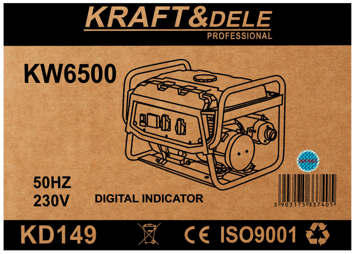 Generator LCD de 3500 W, 12/230 V, KD149 [16]