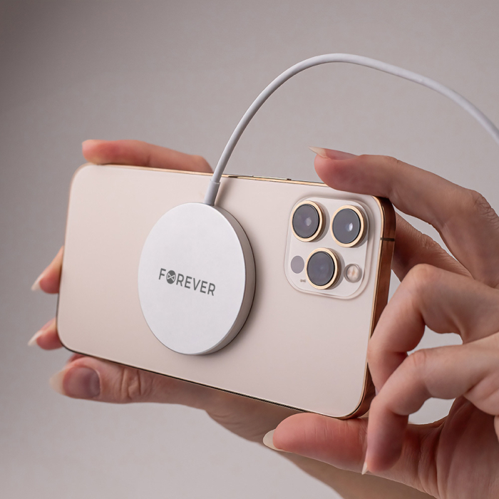 Încărcător wireless magnetic Forever MAWC-100 gri 15W [13]