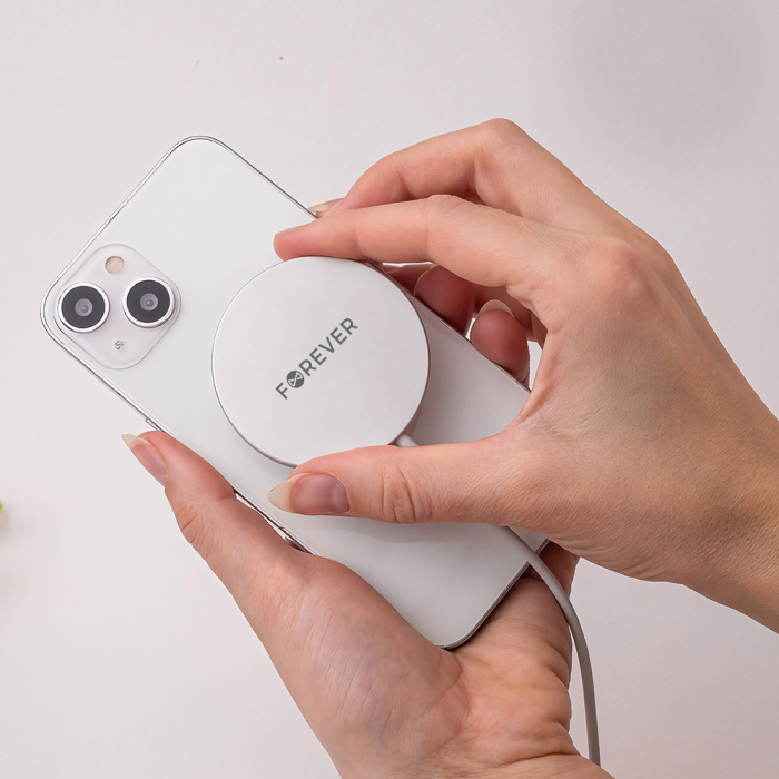 Încărcător wireless magnetic Forever MAWC-100 gri 15W [9]
