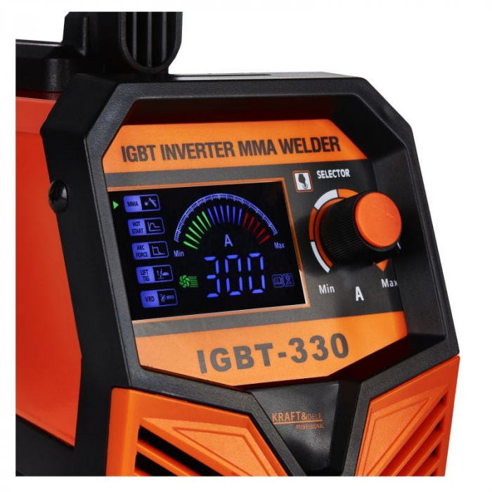 Invertor de sudura, Kraft&Dele, KD1878 MMA/TIG 330A LCD, Hot Start [4]