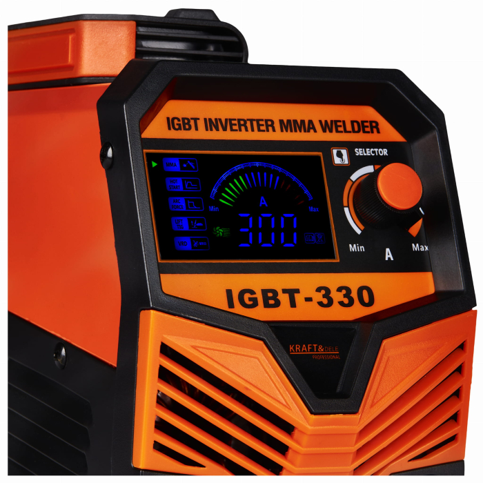 Invertor de sudura, Kraft&Dele, KD1878 MMA/TIG 330A LCD, Hot Start [2]