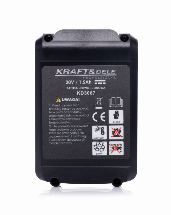 Mașină de găurit cu baterie 20V 2×1.5Ah + biți  KD3067 [15]