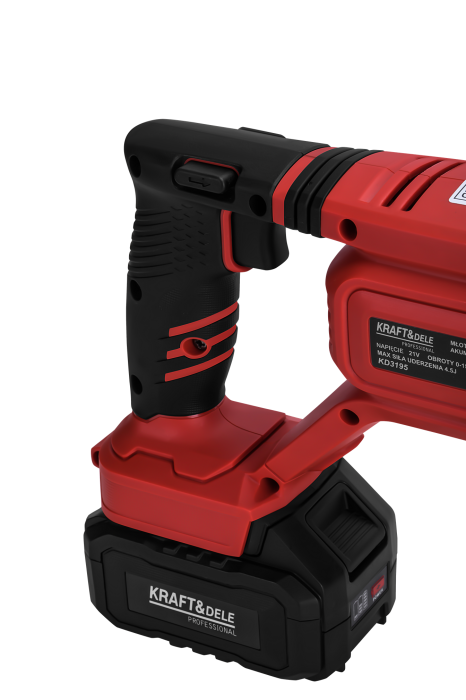 Mașină de găurit cu percuție fără fir 21V 4.5J FĂRĂ PERII 2 x 4Ah KD3195 [4]