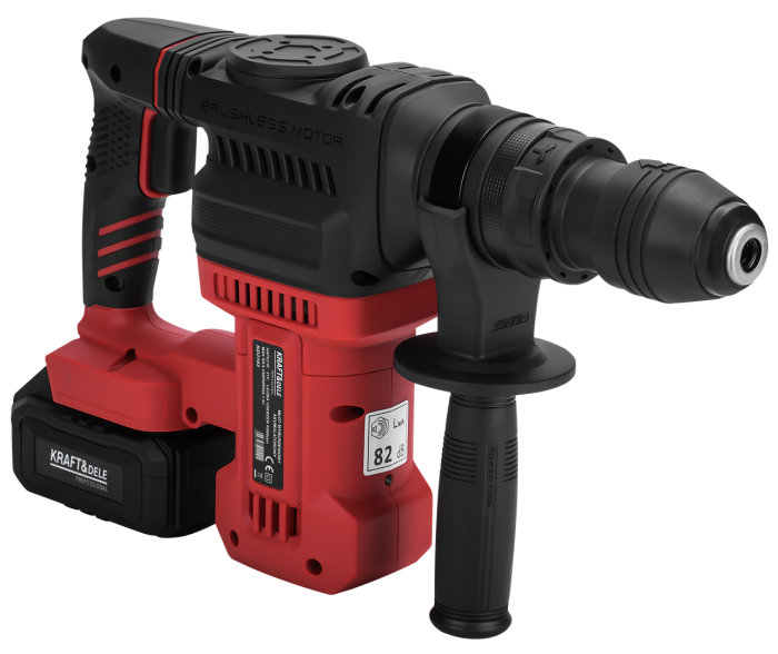 Mașină de găurit cu percuție fără fir 21V 7.5J FĂRĂ PERII 2 x 4Ah KD3193 [3]