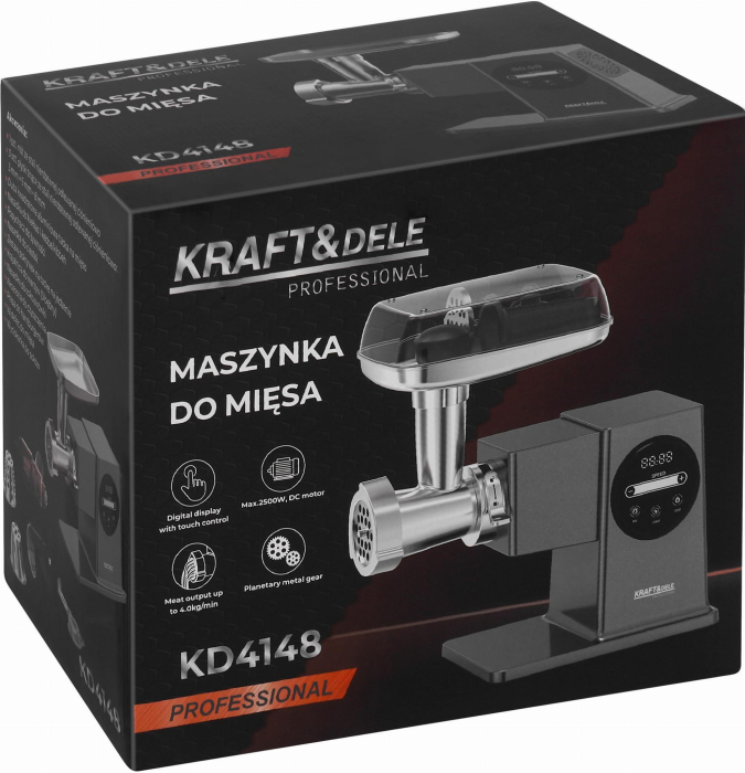 MAȘINĂ DE TOCAT CARNE 4KG/MIN 2500W KD4148 [12]