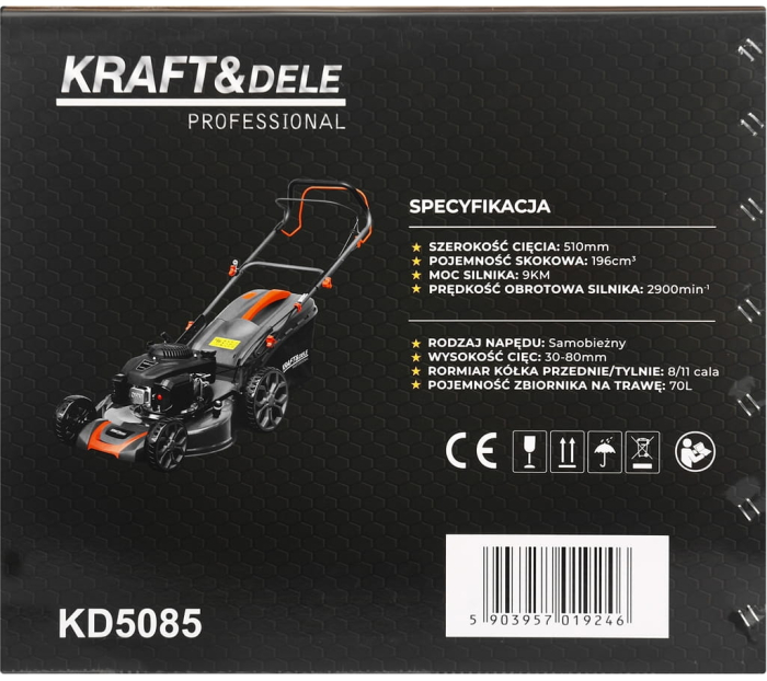 MAȘINĂ DE TUNS IARBA PE BENZINĂ 9CP 510mm KD5085 [22]