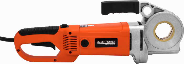 Mașină electrică de filetat țevi KraftDele KD587, 2400W, portabilă, 230V, cu capete 1/2" - 1-1/4" [9]