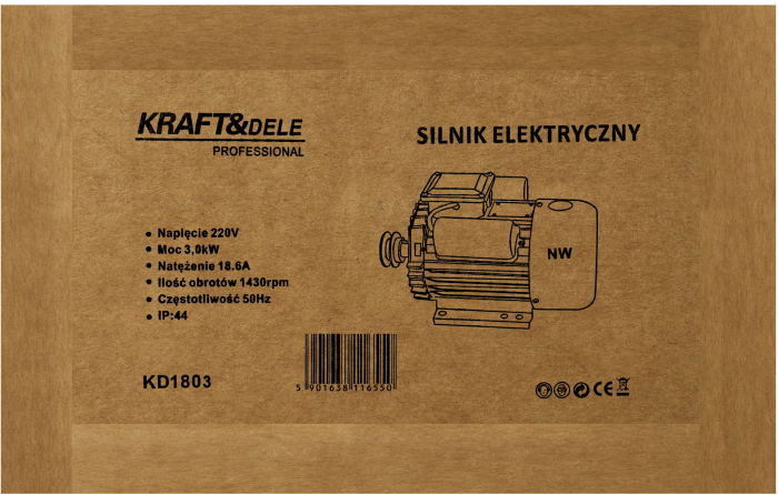 Motor electric 3kW 220V 1430rpm KD1803 [14]