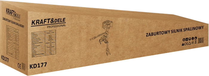 Motor termic barca 2 timpi 4,3 KW / 5.8 CP cisma lunga KraftProfesional KD177 [12]