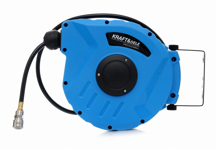 PACHET:Compresor de ulei 50L 2.8kW / 8bar 2 pistoane KD403 + Furtun aer compresor retractabil 20m cu bobina rola automata tambur KD1461 + ULEI DE COMPRESOR 1000ML Nr. 853+ Set kit accesorii pneumatice [15]