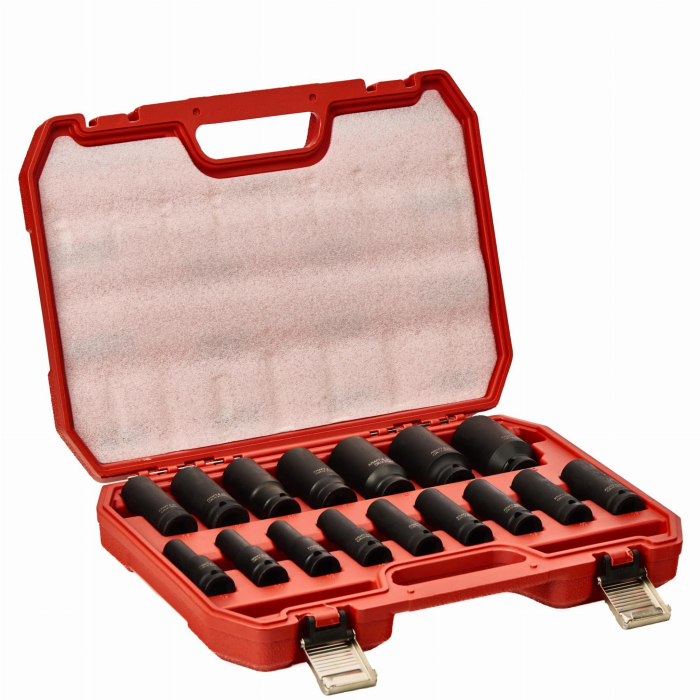 PACHET: Pistol cheie pneumatica impact 1700NM insurubat desfacut (KD5782) + CHEI DE IMPACT 1/2" 10-32 mm 16 buc. KD11749 [18]