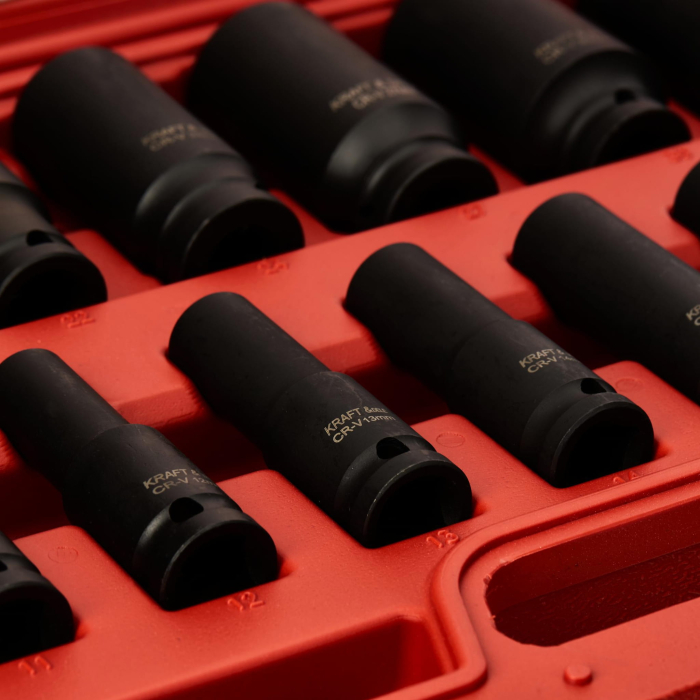 PACHET: Pistol cheie pneumatica impact 1700NM insurubat desfacut (KD5782) + CHEI DE IMPACT 1/2" 10-32 mm 16 buc. KD11749 [16]