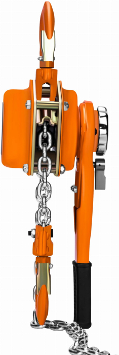 Palan troliu macara scripete manual 750kg cu parghie si lant 2m (KD3503) [7]