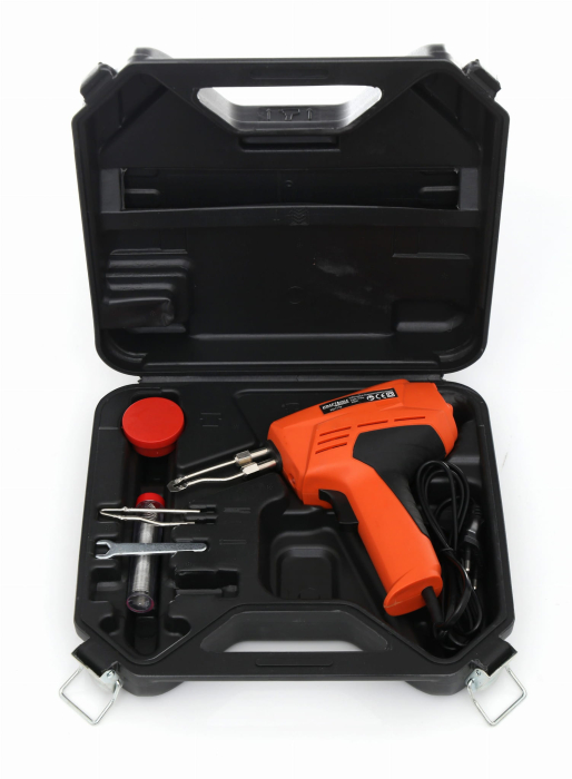 Pistol de lipit cu geanta de transport 200W LED KD1718 Kraftdele [9]