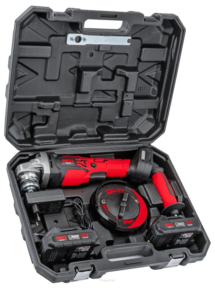 POLIZOR UNGHIULAR FĂRĂ PERII CU ACUMULATOR DIAX 2 X ACU 10 DISCURI RTSZK0140 [2]