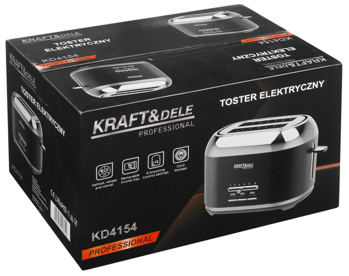 Prăjitor de pâine electric de 1000 W KD4154 [12]