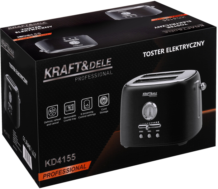 Prăjitor de pâine electric de 1000 W KD4155 [12]