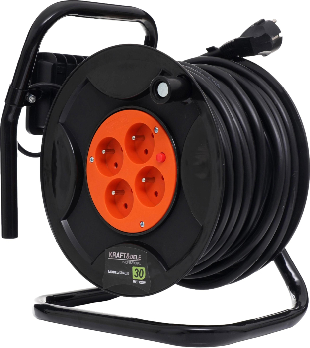 Prelungitor pe tambur de plastic 30m + LED KD4037 [7]