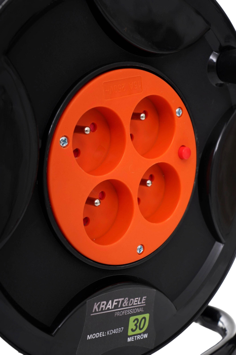 Prelungitor pe tambur de plastic 30m + LED KD4037 [5]