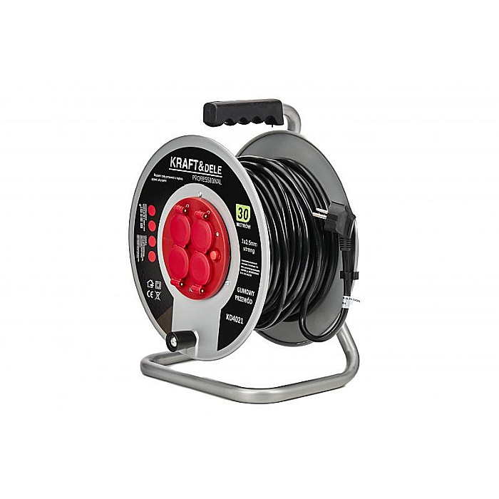 Cablu prelungitor electric pe tambur, pentru exterior, 30m, 3 X 2.5mm [8]