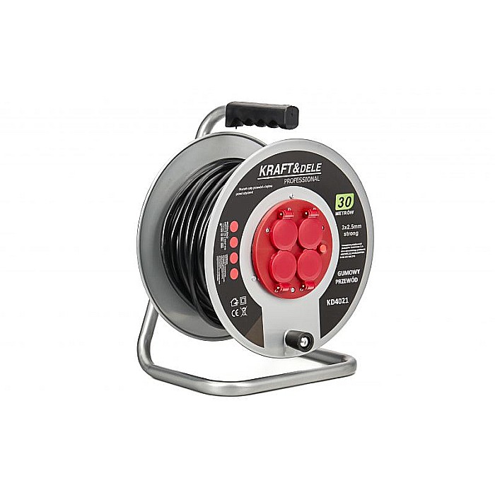 Cablu prelungitor electric pe tambur, pentru exterior, 30m, 3 X 2.5mm [1]