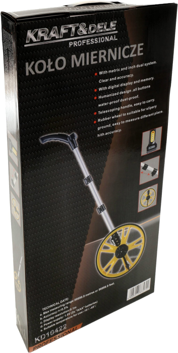 Roata de masurat distante, Kraft&Dele, cu afisaj digital, LCD 0 - 10 Km ,KD10422 [10]