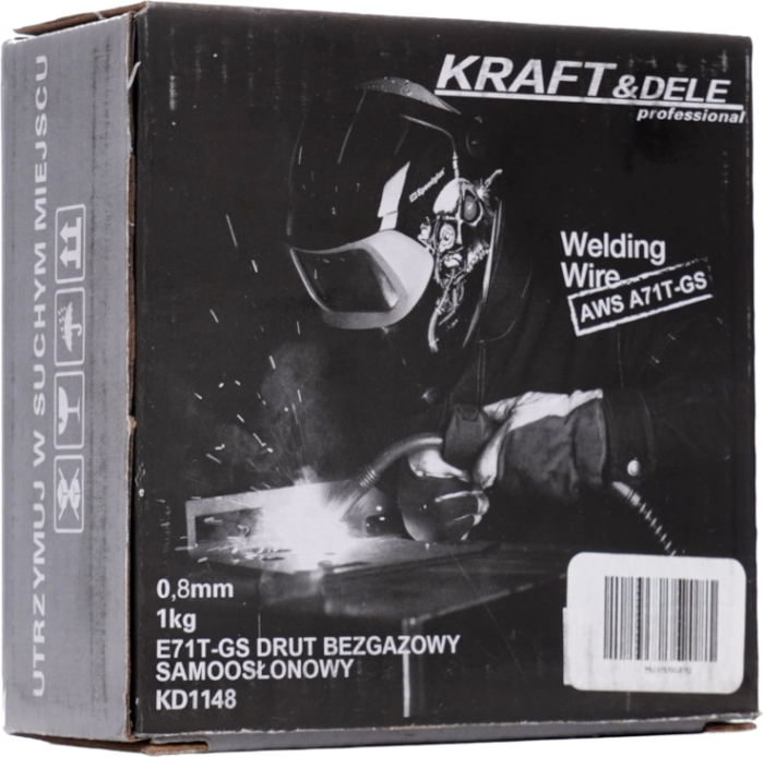 Sarma de sudura autoecranata, 0.8 mm, 1 kg, Kraft&Dele KD1148 [9]