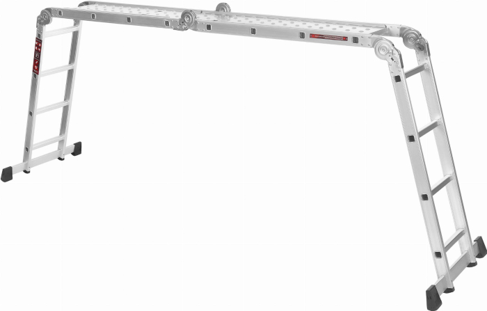 Scara aluminiu cu platforma 4x4 460cm multifunctionala KraftProfesional KD4071 [4]