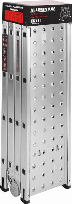 Scara aluminiu cu platforma 4x4 460cm multifunctionala KraftProfesional KD4071 [2]