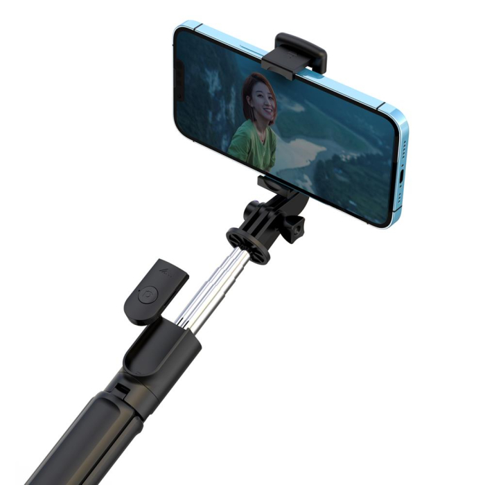 Selfie Stick XO cu trepied Bluetooth SS09 negru 64cm [4]