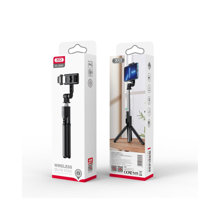 Selfie Stick XO cu trepied Bluetooth SS09 negru 64cm [2]