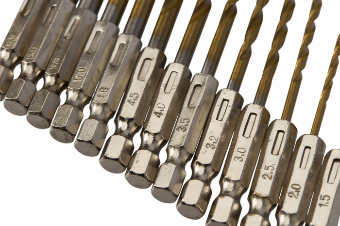 Set burghie titan, Kraft&Dele, KD982, 13 buc, 1.5–6.5 mm [6]