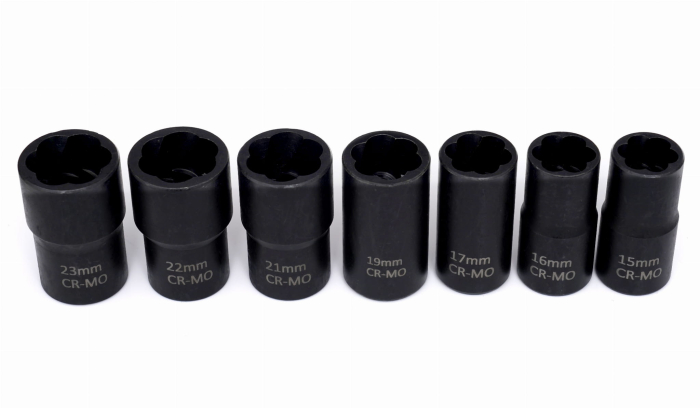 Set chei tubulare de impact cu bit, Kraft&Dele, 1/2'' 15 elemente, Kd11793 [12]