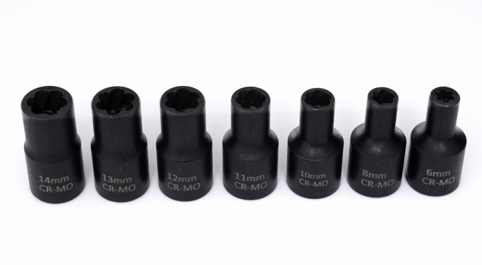 Set chei tubulare de impact cu bit, Kraft&Dele, 1/2'' 15 elemente, Kd11793 [13]