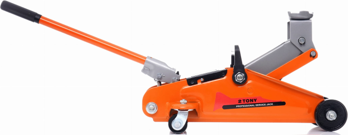 Set Cric hidraulic, Kraft&Dele KD1377, cu profil scazut, 2 T, 130-300 mm + Suporturi auto reglabile Kraft&Dele KD3170, set 2 buc, 275-415mm, 2 tone, grafit/negru [8]