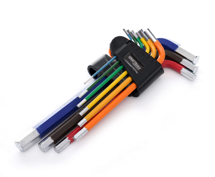 SET DE CHEI HEXAGONALE COLORATE 9 BUCĂȚI KD11931 [5]